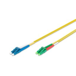 Cable de fibra óptica Digitus 2 m LC (APC) a LC (PC) modo único OS2