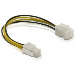 Cable de alimentación DeLOCK P4 macho/hembra 15 cm interno