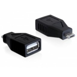 Adaptador DeLOCK USB 2.0-A a USB Micro-B Macho Negro