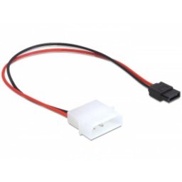 Cable de alimentación interna DeLOCK 0,245 m Molex a SATA Slimline