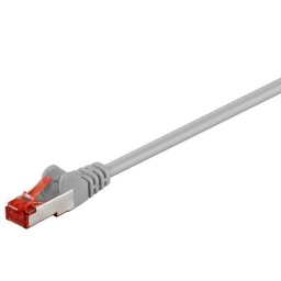 Cable de red Goobay 93569 1 m Cat6 S/FTP Gris