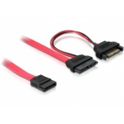 Cable DeLOCK SATA 0,5 m Rojo Macho/Hembra