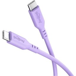 Cable USB-C a USB-C Goobay 77745 1,5 m USB 2.0 Púrpura