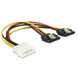 Cable de alimentación interna DeLOCK 0,2 m Molex a 2x SATA