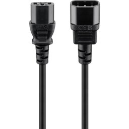 Cable de transmisión Goobay 95125 1 m IEC C14 a IEC C13
