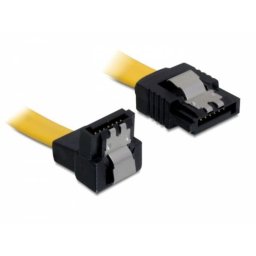 Cable SATA DeLOCK 0,5 m Macho/Macho Amarillo 6 Gb/s