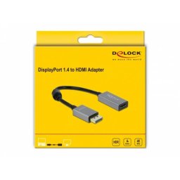 Adaptador DeLOCK DisplayPort 1.4 a HDMI 4K 60 Hz HDR 0,2 m