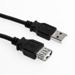 Cable USB 2.0 Sharkoon 2 m Negro Alargador USB A Macho/Hembra