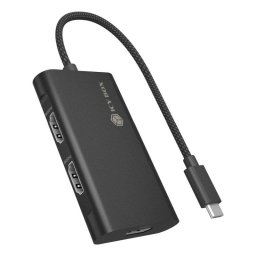 Hub ICY BOX 3 puertos HDMI 10 Gbps IB-AD1030-C USB 3.2 Gen 2 con cable 20 cm