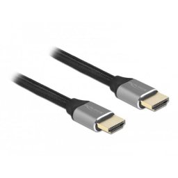 Cable HDMI DeLOCK 48 Gbps 8K 60 Hz 0,5 m Gris