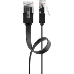 Cable de red Goobay 95387 5 m Cat6 U/UTP RJ-45 Negro