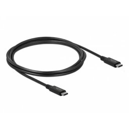 Cable USB4 Delock 20 Gbps 2 m USB-C a USB-C Negro