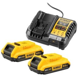 Cargador DeWALT DCB1104D2-QW 18V con 2 baterías de ion de litio