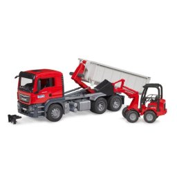 Set de pistas y camión BRUDER MAN TGS, escala 1:16, plástico multicolor