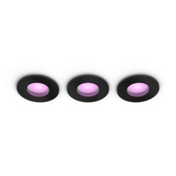 Foco empotrable inteligente Philips Hue Xamento 8,6" Negro Pack 3 unidades