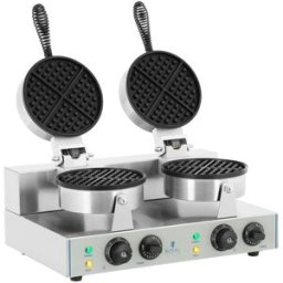 Royal Catering Gofrera - 2 x 1.300 Watt - redonda 10010316