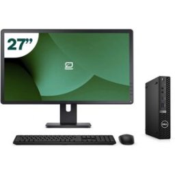 Pack Dell 5090 Micro i5 11500T 16GB SSD 256GB + LCD 27" + Tecl y Ratón Inalámbrico + WiFi