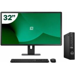 Pack Dell 5080 Micro i5 10500T 16GB SSD 512GB + LCD 32" + Tecl y Ratón Inalámbrico + WiFi