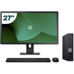 Pack Dell 5070 Micro i5 9500T 16GB SSD 256GB + LCD 27" + Tecl y Ratón Inalámbrico + WiFi