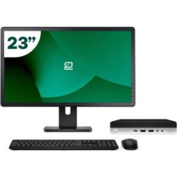 Pack HP 800 G4 Mini i5 8500T 8GB SSD 1TB + LCD 23" + Tecl y Ratón Inalámbrico + WiFi