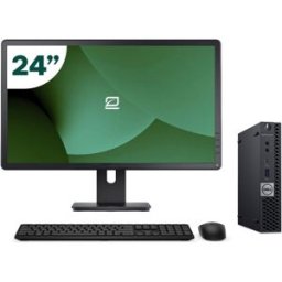 Pack Dell 3060 Micro i5 8500T 16GB SSD 256GB + LCD 24" + Tecl y Ratón Inalámbrico + WiFi