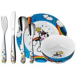 Wmf Juego de cubiertos para niños de 6 piezas multicolor