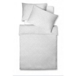 Fleuresse Ropa de cama de damasco Opal 70x90cm/140x200cm blanco