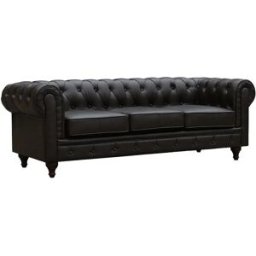 Habitat et jardin Sofá Chesterfield "Aliza" 3 plazas - Marron