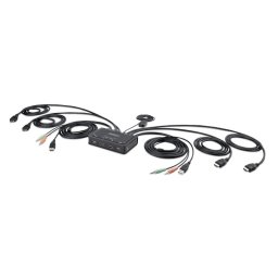 Conmutador KVM StarTech.com SV231DHU34KA 2 Puertos HDMI 4K 60Hz Cables Integrados Audio USB
