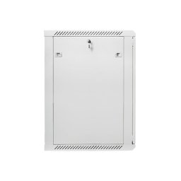 Bastidor de pared Lanberg WF01-6618-10S 18U IP20 60kg Gris vidrio templado autoinstalable