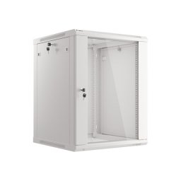 Armario Rack mural Lanberg WF01-6615-10S 15U 19" 60kg IP20 Gris RAL7035 Puerta Cristal