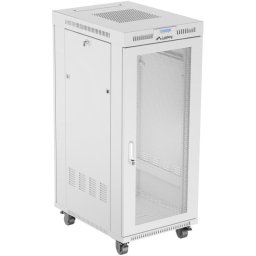 Armario Rack 19" Lanberg FF01-6827-23SL 27U 800x600x1461mm 1200Kg Perforado Gris IP20