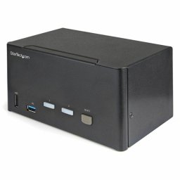 Switch KVM StarTech SV231DP3DDUA 2 Puertos DisplayPort 4K 3 Monitores USB 3.0 Audio
