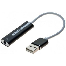 Tarjeta de sonido Dexlan 921550 USB-A a jack 3,5 mm estéreo