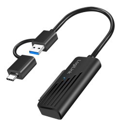 Adaptador LogiLink AU0062 USB Tipo C a SATA 0,2 m Negro