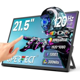 Monitor Uperfect 21,5" FullHD 120Hz IPS Táctil Soporte Integrado VESA 6ms