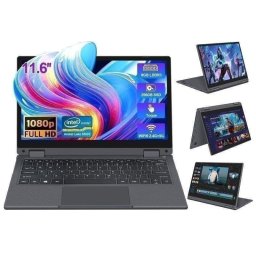Portátil INTECHNE 11,6" Intel Core 6500Y 8 GB 256 GB SSD UHD 615 Windows 11 Pro