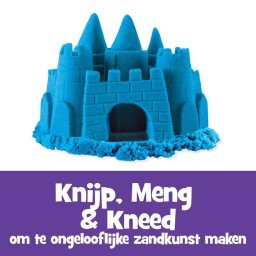 Arena Kinética Azul 907 g Kinetic Sand para Mezclar y Moldear