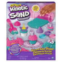 Kit de arena Kinetic Sand Pastelería Unicornio 453 g con 8 herramientas