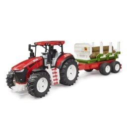 Tractor BRUDER ROADMAX con remolque forestal y troncos, Vehículo de juguete
