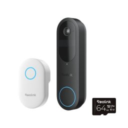 Timbre Reolink D340B Wi-Fi inalámbrico con sensor de movimiento para exterior y audio bidireccional