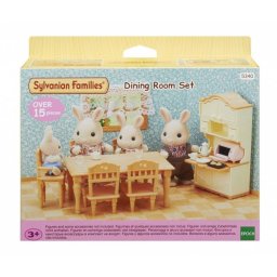 Figura Sylvanian Families Set de Comedor, 17 cm, 3 año(s), HIPS, Multicolor