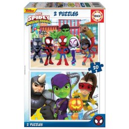 Puzzle Educa Spidey & His Amazing Friends 2x20 piezas