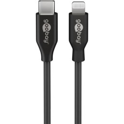 Cable Goobay 2 m Lightning a USB C Negro