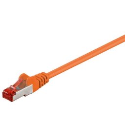 Cable de red Goobay 93475 5 m Cat6 S/FTP Naranja RJ-45