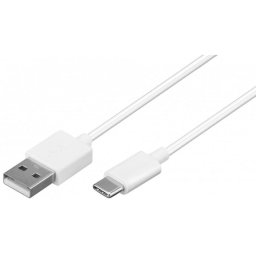 Cable USB Goobay 59130 2 m USB A a USB C USB 2.0 Blanco