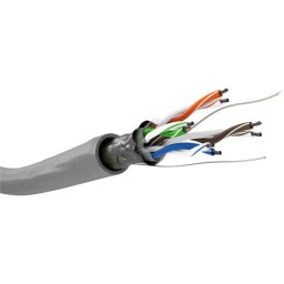 Cable de red Goobay 68706 100 m Cat5e F/UTP (FTP) Gris