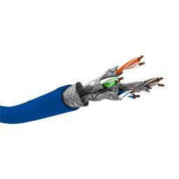 Cable de red Goobay Cat7a 50 m S/FTP Azul