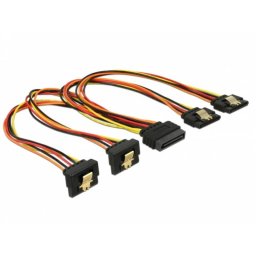 Cable de alimentación interna DeLOCK 0,3 m 4x SATA a 1x SATA