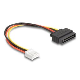 Cable de alimentación DeLOCK SATA 15 pines a Floppy 4 pines 15 cm